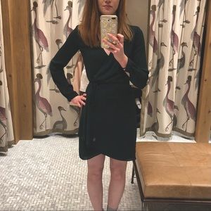 Aritzia Wallace Long-sleeve Wrap Dress